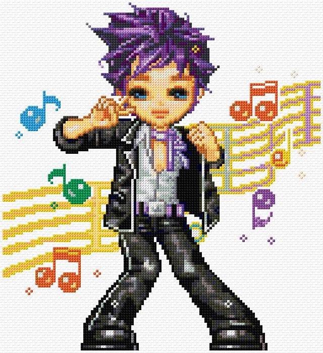 Singer free cross-stitch pattern