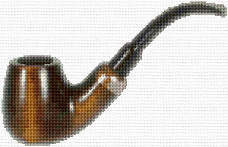 Tobacco Pipe free cross-stitch pattern