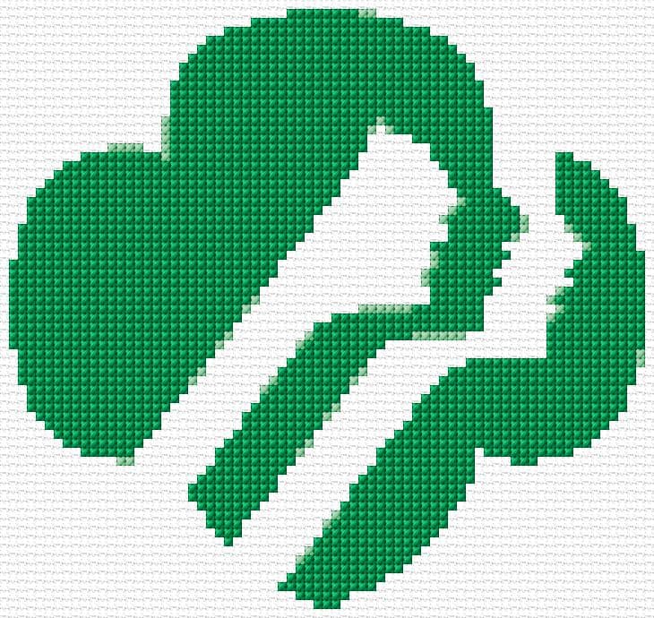 Girl Scouts free cross-stitch pattern