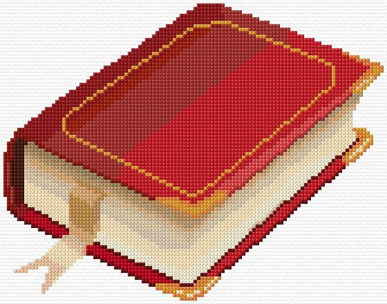 Book free cross-stitch pattern