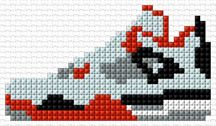 Boot free cross-stitch pattern