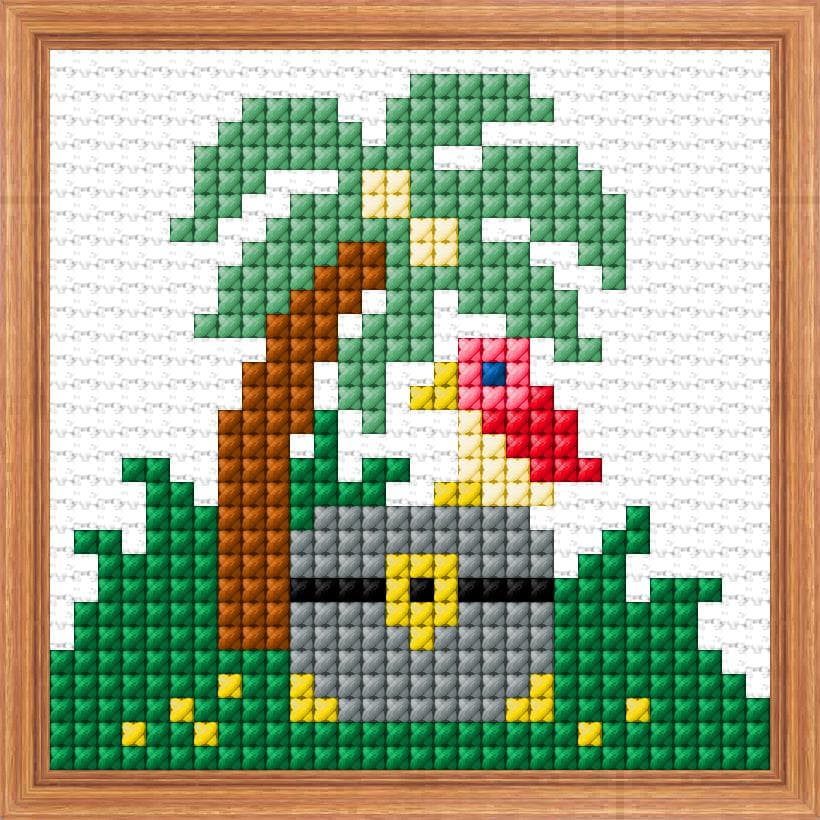 Treasure free cross-stitch pattern