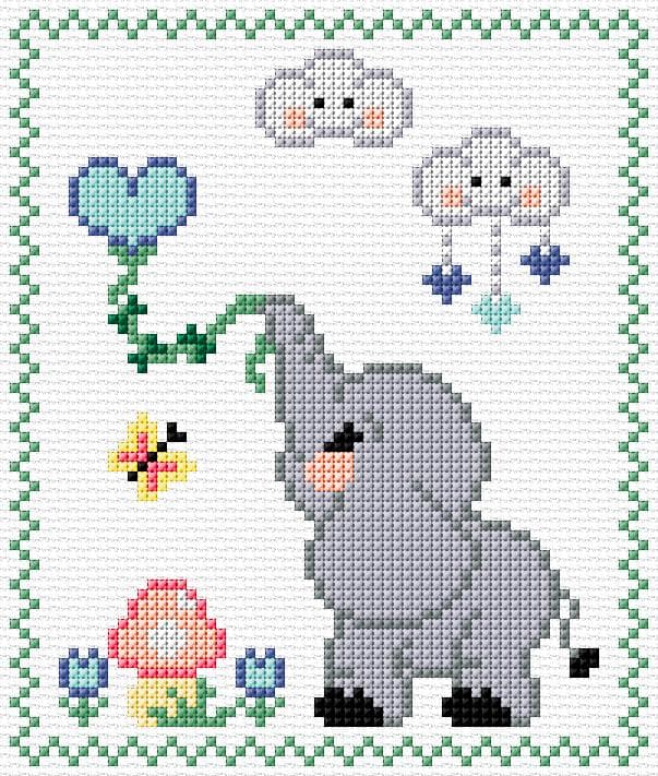 Happy Birthday free cross-stitch pattern