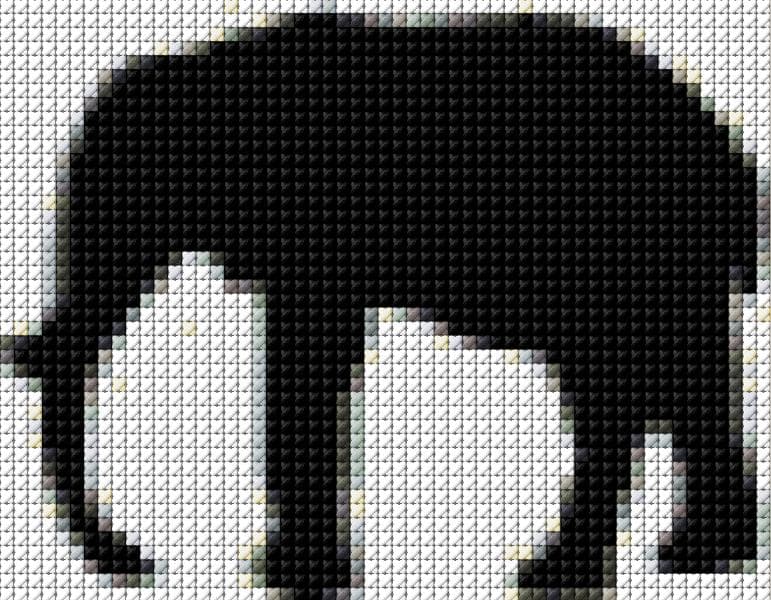 Elefant free cross-stitch pattern