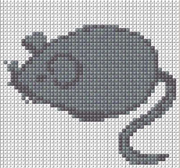 Mouse free cross-stitch pattern