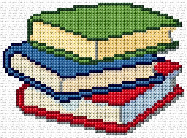 Books free cross-stitch pattern