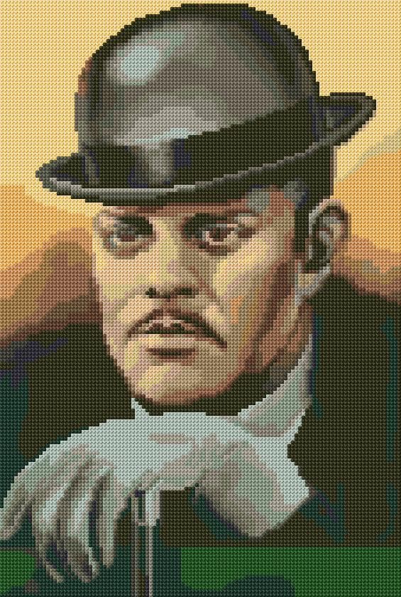 Gentelman free cross-stitch pattern