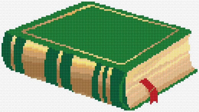 Book free cross-stitch pattern
