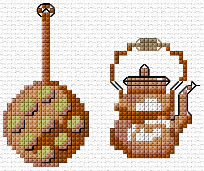 Kitchen free cross-stitch pattern