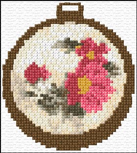 Stitching Hoop free cross-stitch pattern