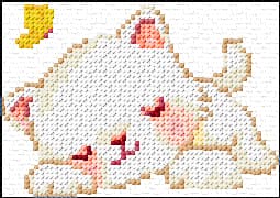 Cat free cross-stitch pattern