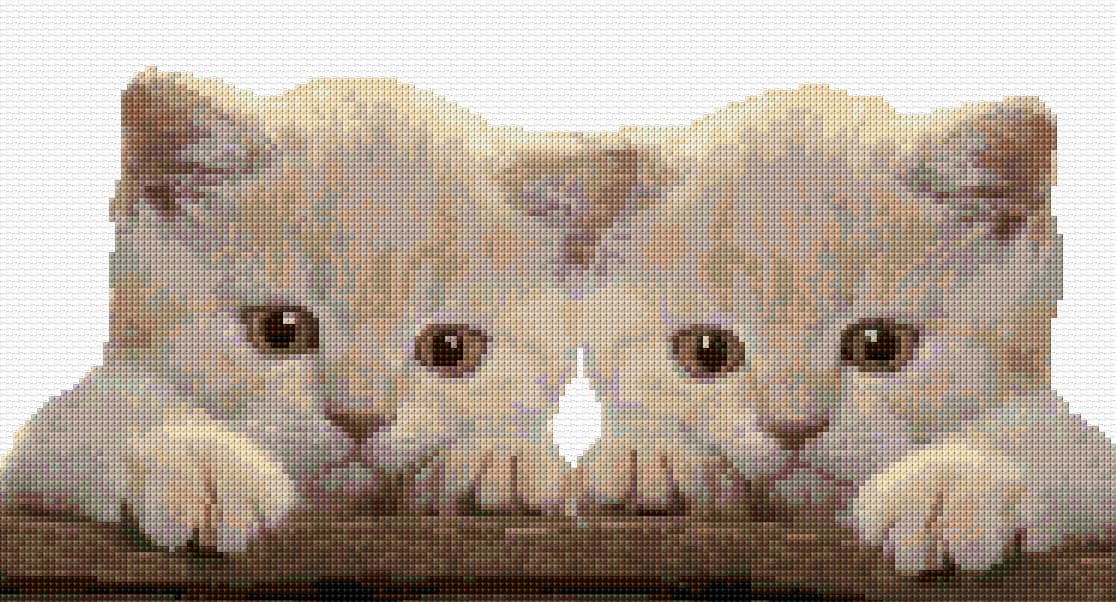 Cute Kittens free cross-stitch pattern