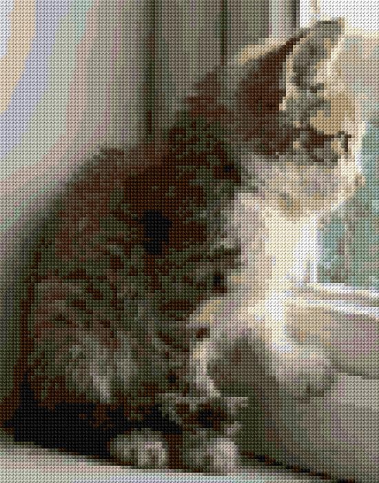 Sorrow free cross-stitch pattern