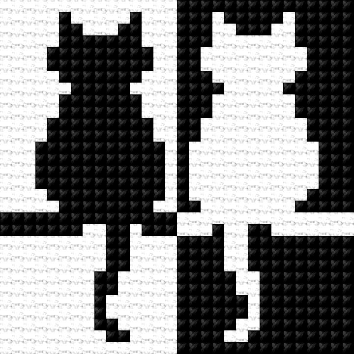 Cats free cross-stitch pattern