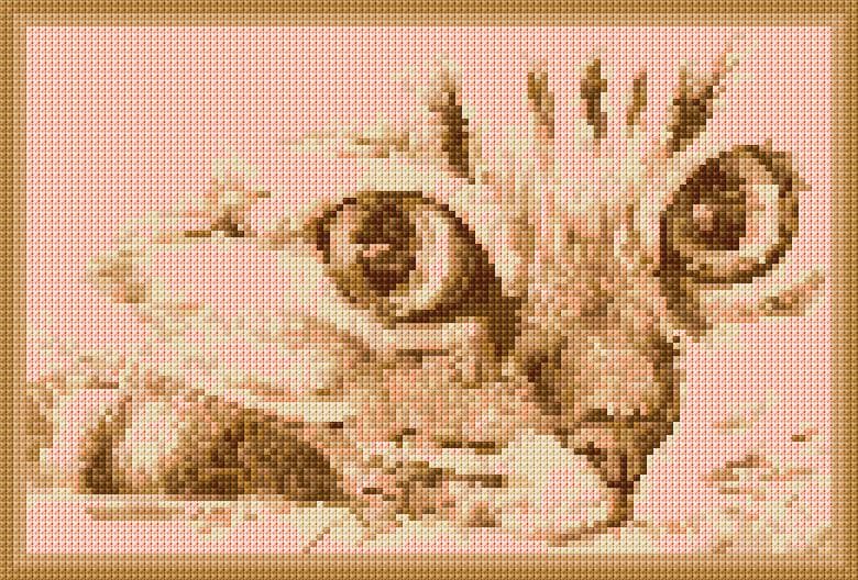 Cat free cross-stitch pattern