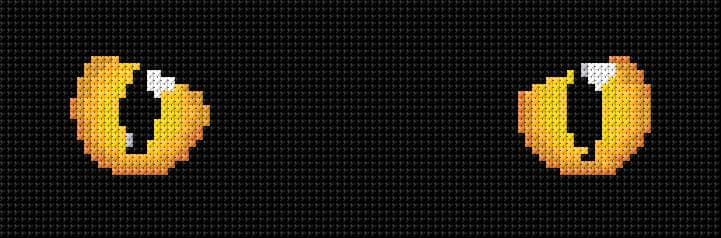 Cat Eyes free cross-stitch pattern