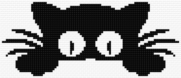 Cat free cross-stitch pattern