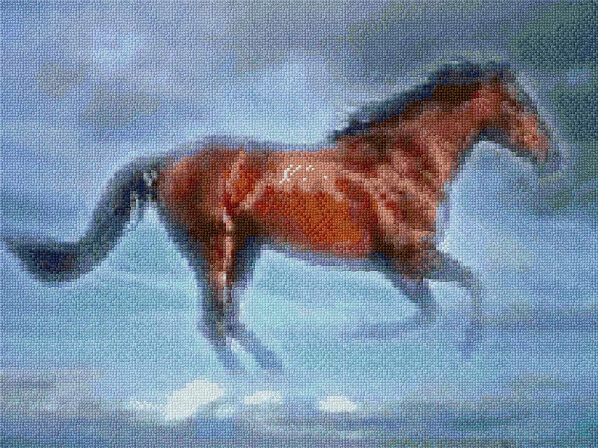 Dream Horse free cross-stitch pattern