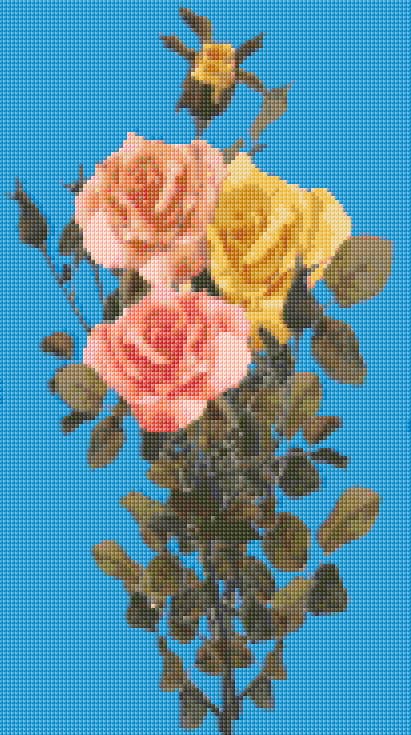Nice Roses free cross-stitch pattern
