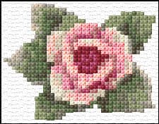 Smal Rose free cross-stitch pattern