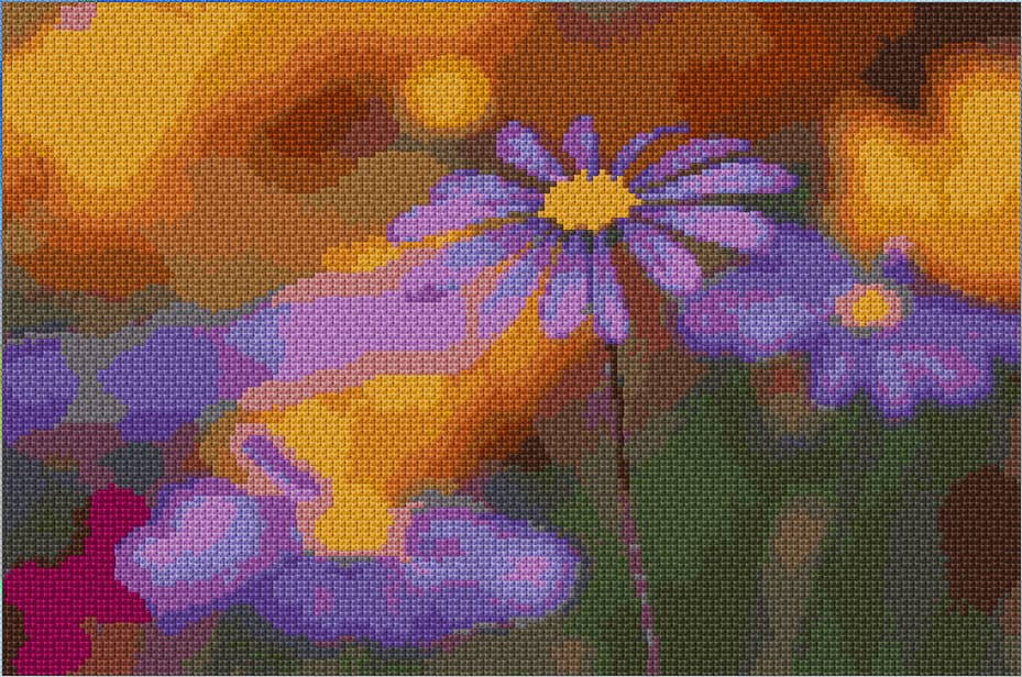 Summer free cross-stitch pattern