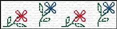 Flowers Border free cross-stitch pattern