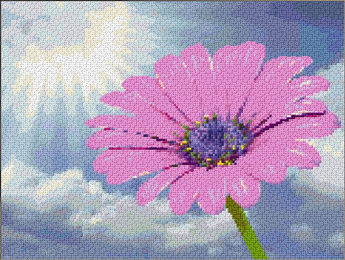 Morning free cross-stitch pattern