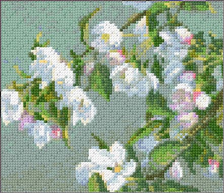 Spring Blossom free cross-stitch pattern
