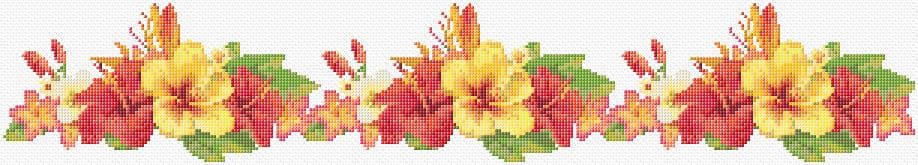 Garland free cross-stitch pattern