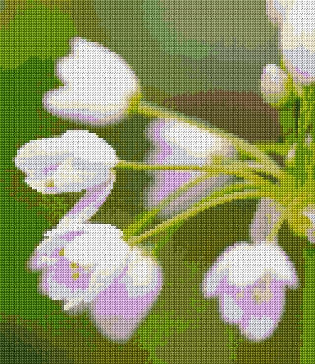 Spring free cross-stitch pattern