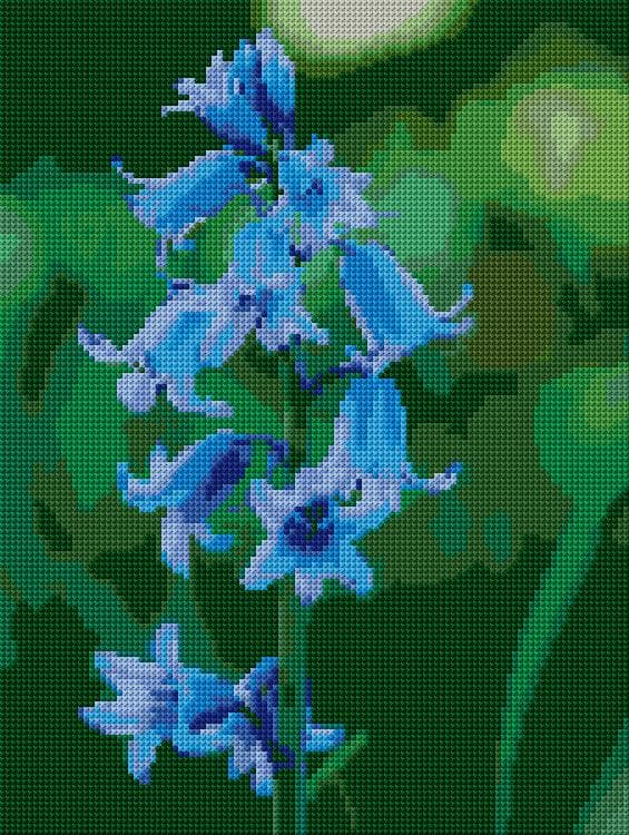 Bluebell free cross-stitch pattern