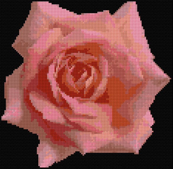 Rose 1 free cross-stitch pattern