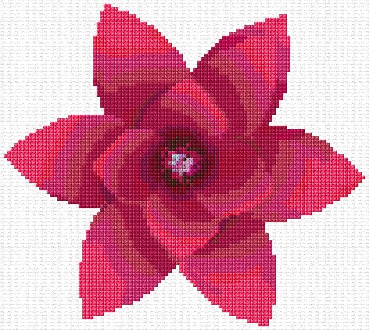 Flower free cross-stitch pattern