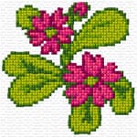 Small Red Flower free cross-stitch pattern