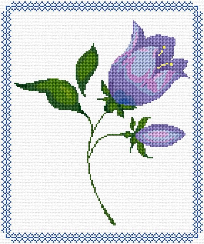 Bellflower free cross-stitch pattern