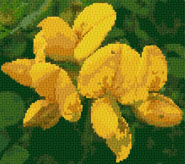 Trefoil free cross-stitch pattern