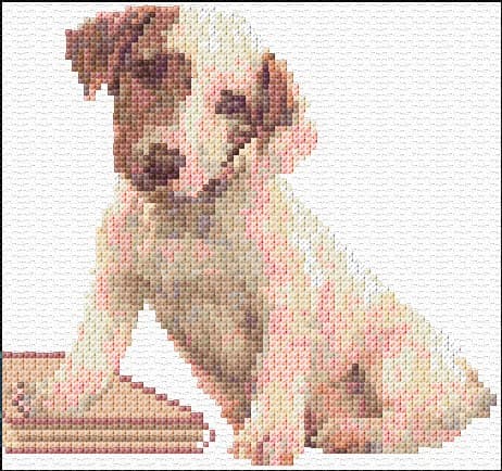 Jack Russell Terrier free cross-stitch pattern