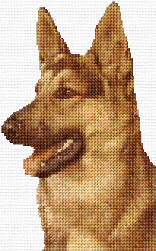 Shepherd free cross-stitch pattern