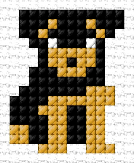 Dog free cross-stitch pattern