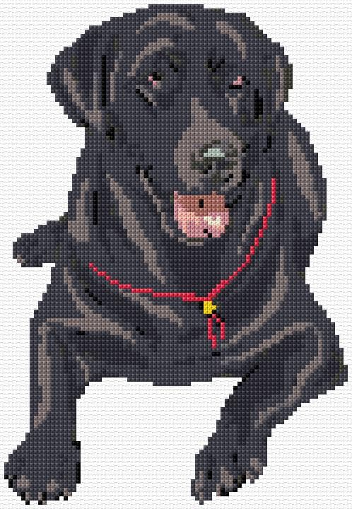 Dog free cross-stitch pattern