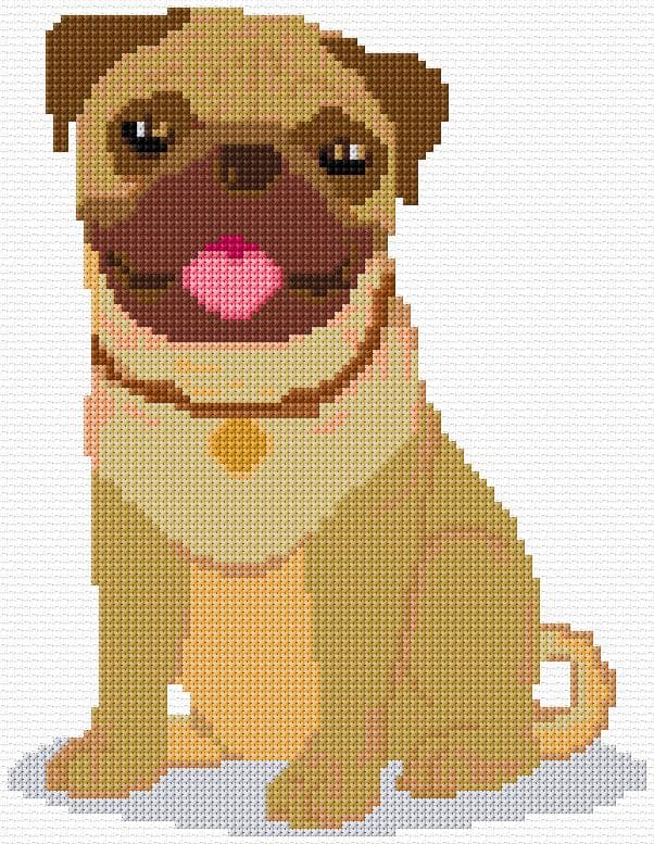 Dog free cross-stitch pattern