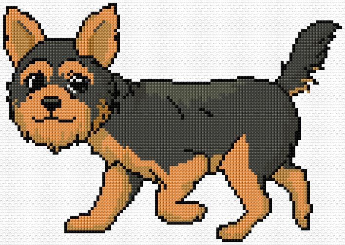 Yorkshire Terrier free cross-stitch pattern