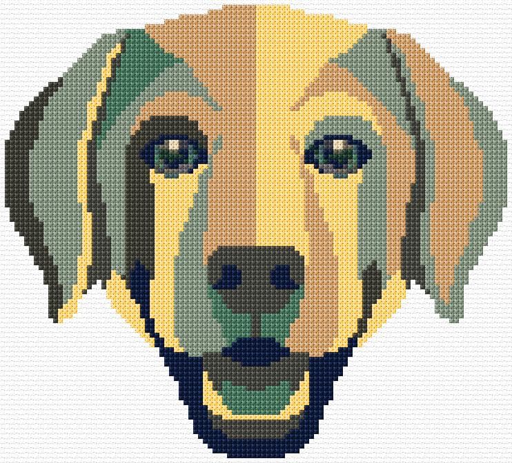 Dog free cross-stitch pattern
