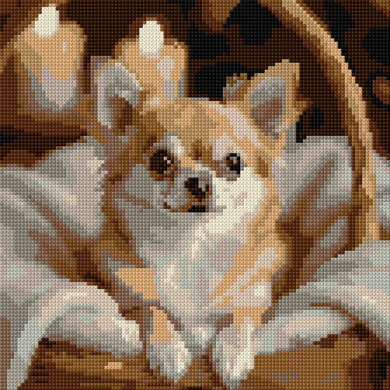 Dog free cross-stitch pattern