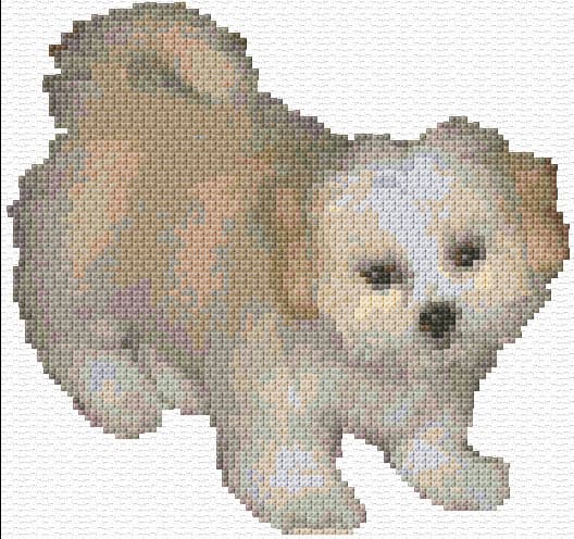 Lhasa Apso free cross-stitch pattern