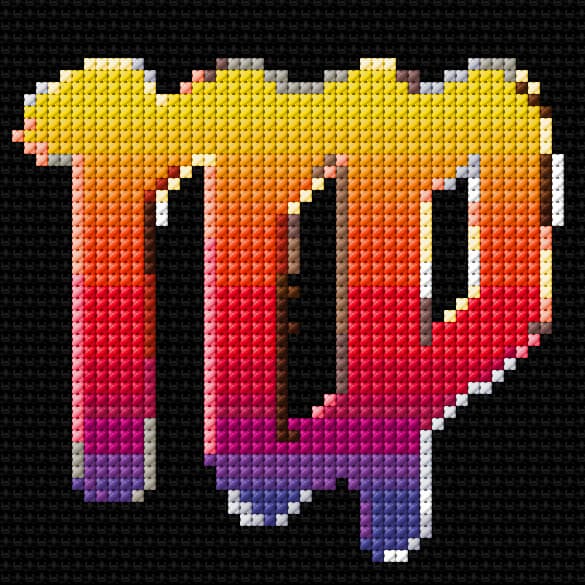 Virgo free cross-stitch pattern