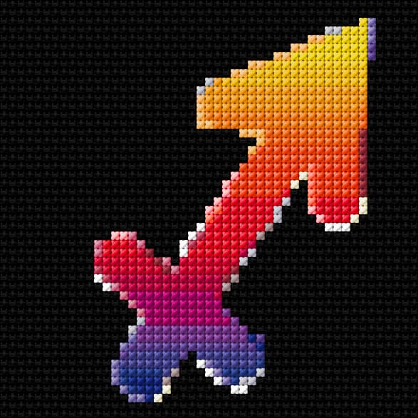 Sagittarius free cross-stitch pattern