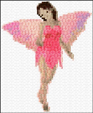 Fairy free cross-stitch pattern