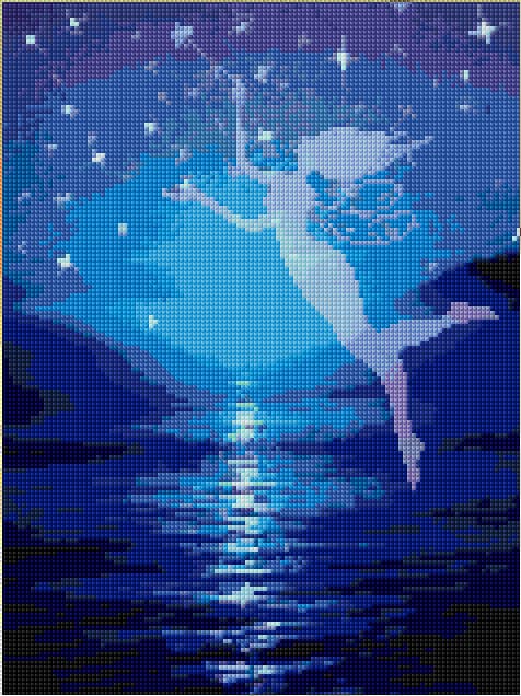 Faity of the Night free cross-stitch pattern