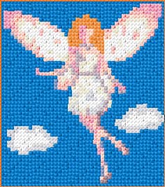 Fairy free cross-stitch pattern